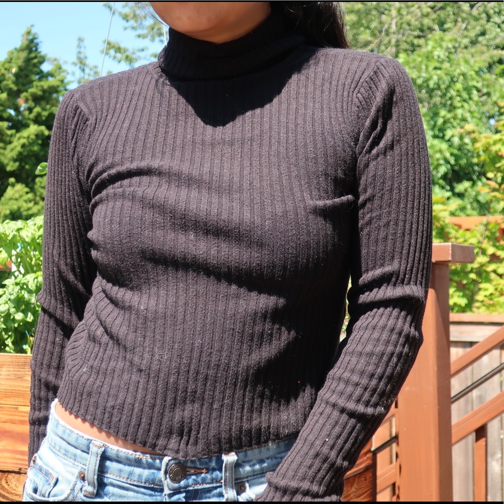 Black turtle neck